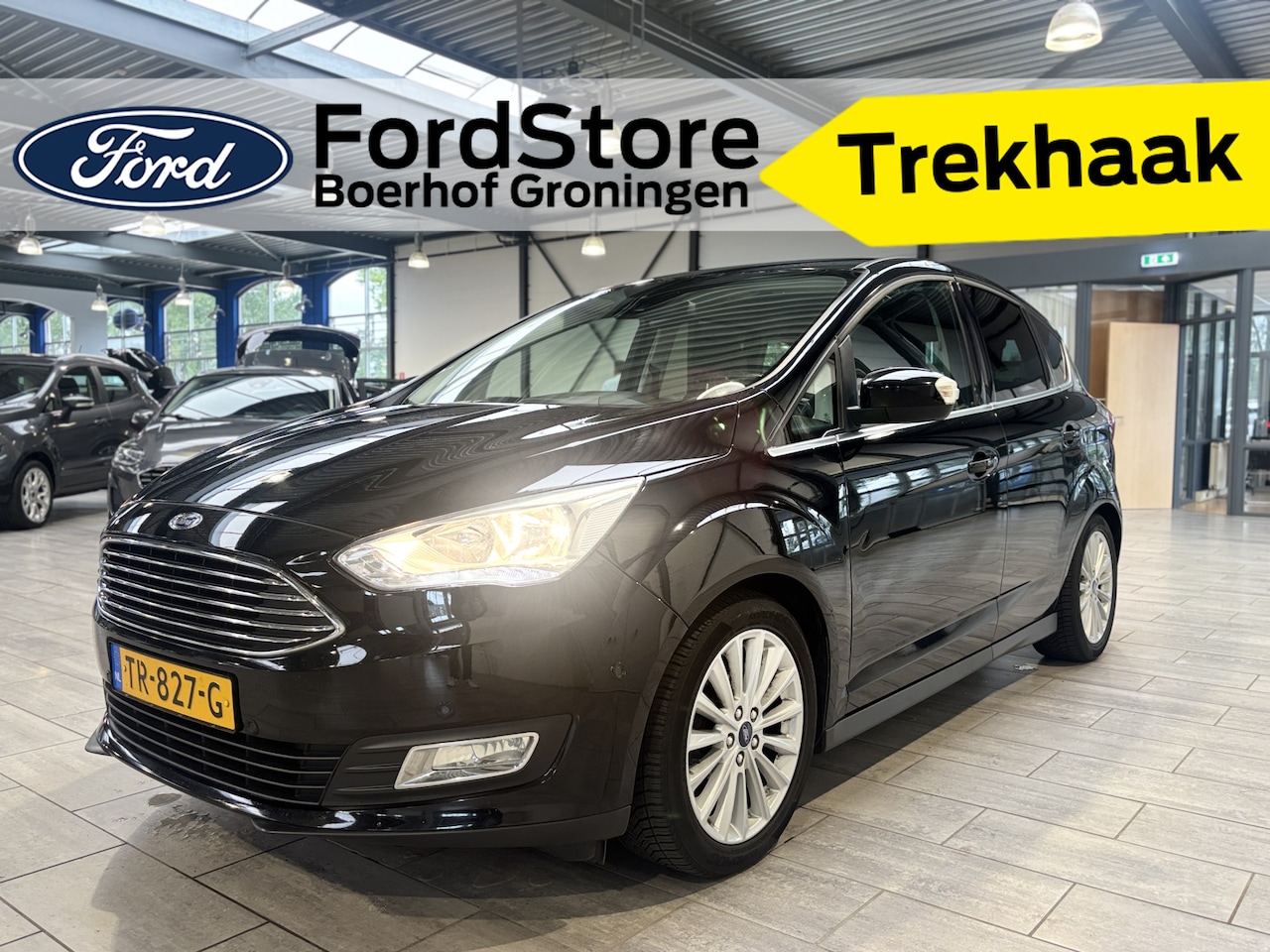 Ford C-Max - EcoBoost 125 pk Titanium | Trekhaak | Camera | Voorruitverw. | Navi | Clima | Cruise | 4 s - AutoWereld.nl