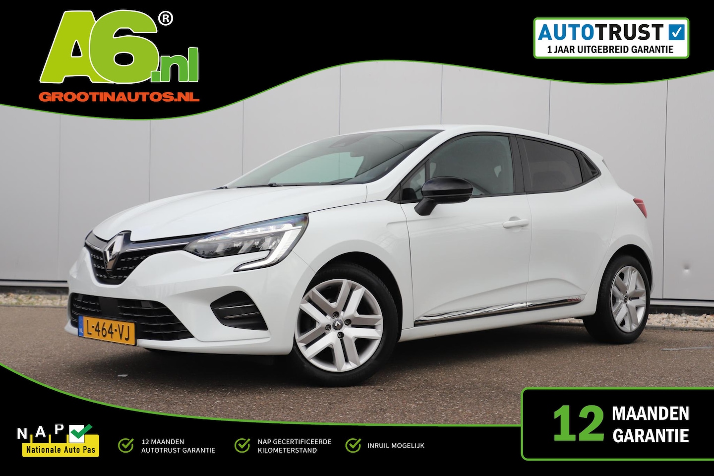 Renault Clio - 1.0 TCe Zen Navigatie Airco Cruise Carplay Android Navigatie Rijstrooksensor - AutoWereld.nl