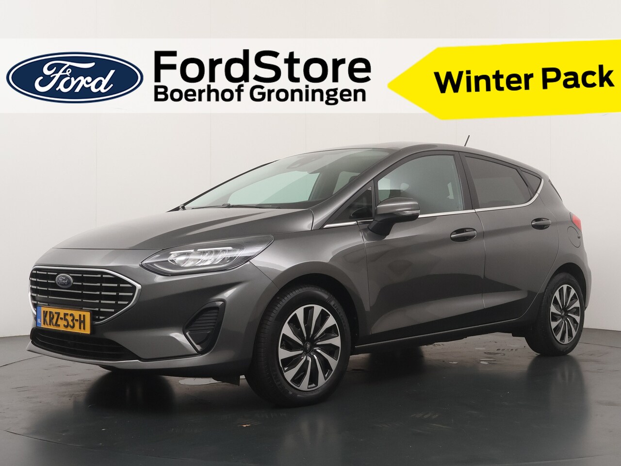 Ford Fiesta - EcoBoost 100pk Titanium | Winterpack | Cruise control | LED | Climate control | Parkeersen - AutoWereld.nl