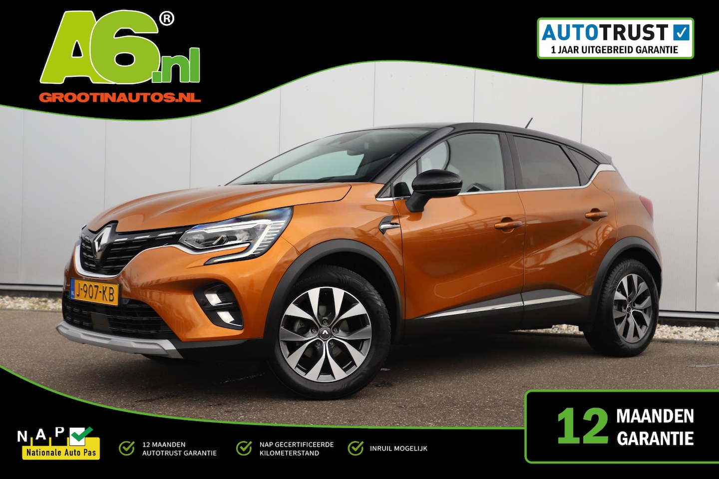 Renault Captur - 1.3 TCe 130 Intens 130PK Automaat Half Leder Navigatie Achteruitrijcamera - AutoWereld.nl