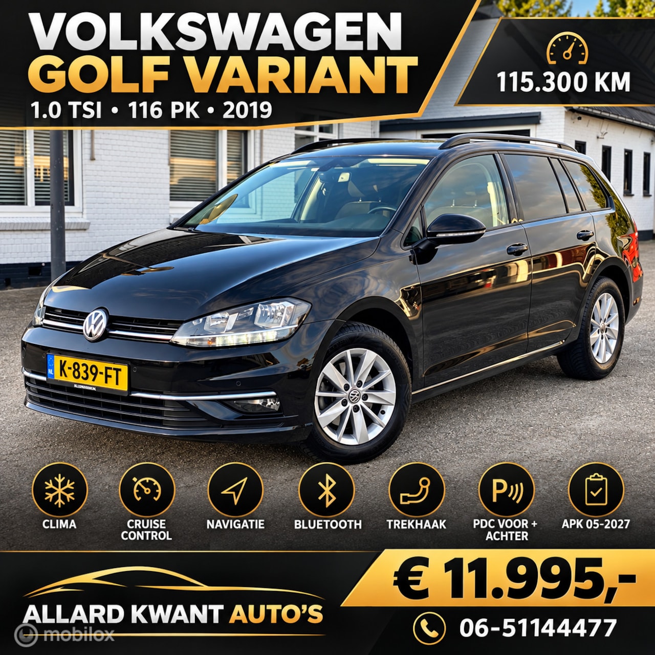Volkswagen Golf Variant - 1.0 TSI (116pk) /Clima/Navi/PDC/Cc - AutoWereld.nl