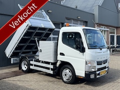 Mitsubishi Canter - Fuso 3S13 Kipper Openlaadbak Pick-up Airco 3-Persoons Achterruitrij camera Lier Gereedscha