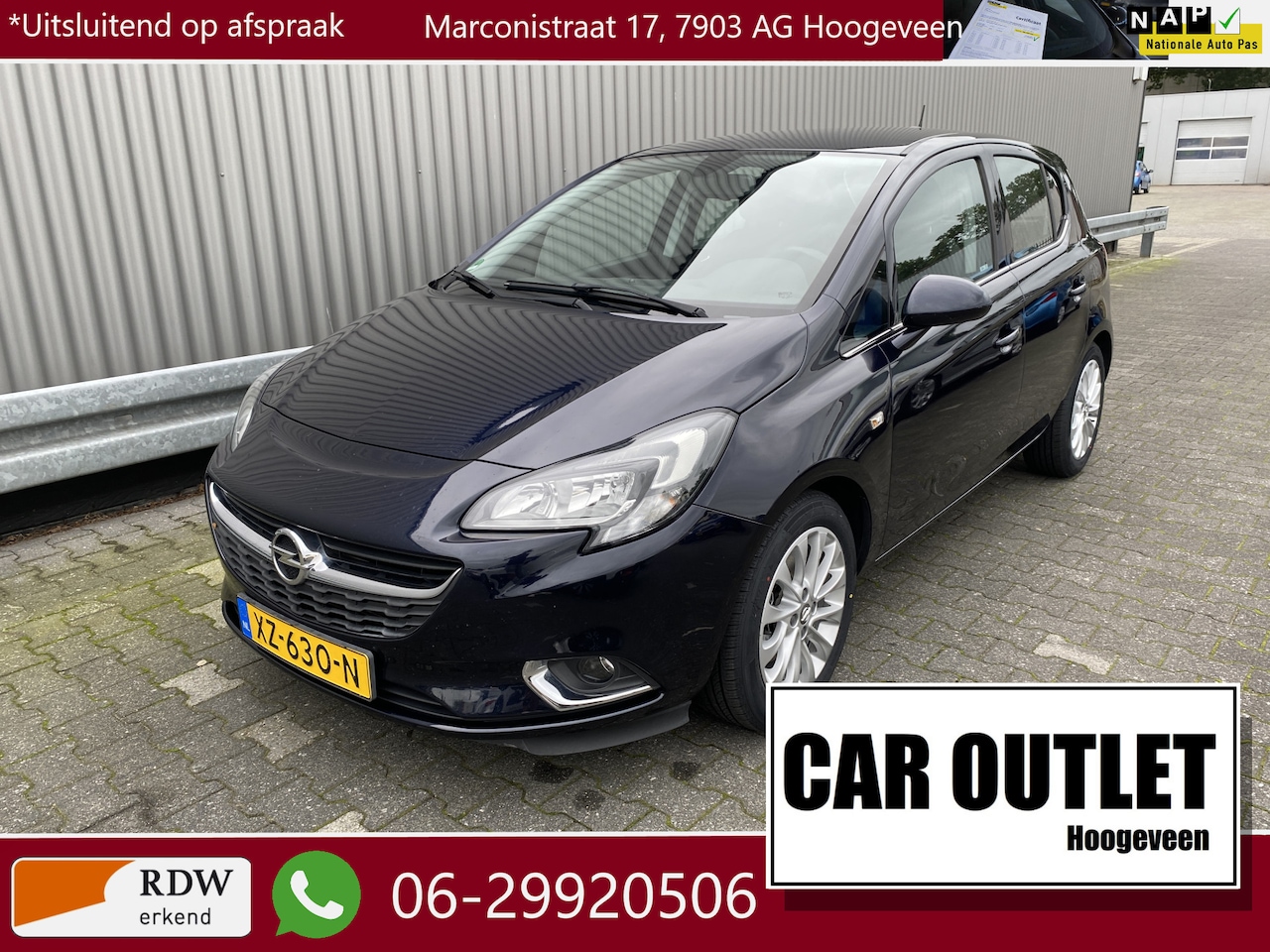Opel Corsa - 1.0 Turbo Online Edition 119Dkm.NAP, Leer/Stof, Clima, DAB+, CC, PDC, Navi, LM, nw. APK – - AutoWereld.nl