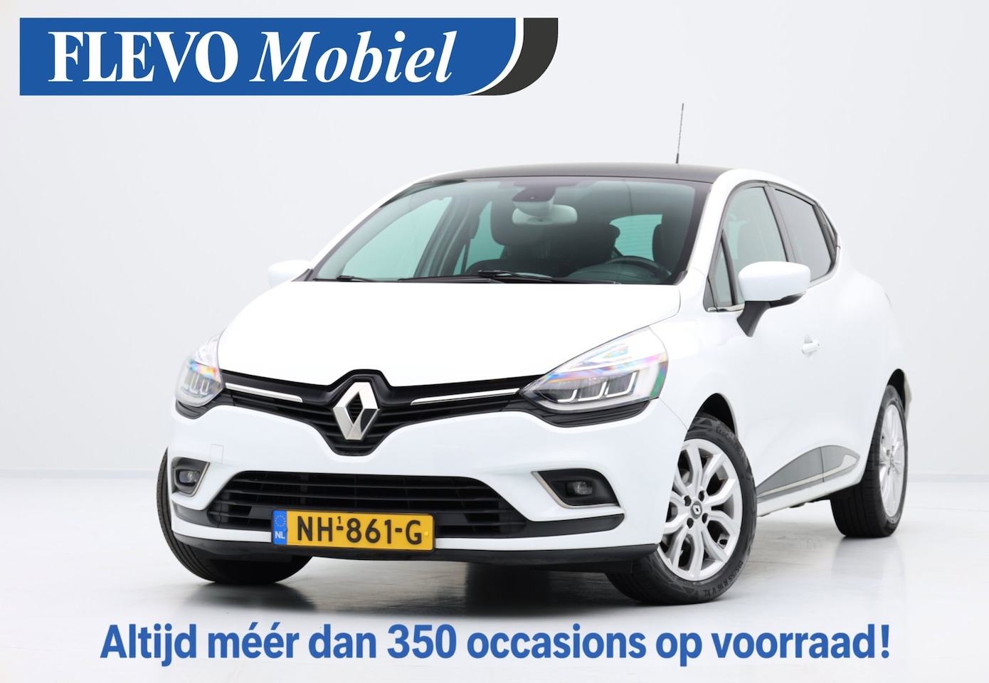 Renault Clio - 0.9 TCe Intens Leder+Velours|Stoelverw.|Navi|PDC|Clima|LMV - AutoWereld.nl