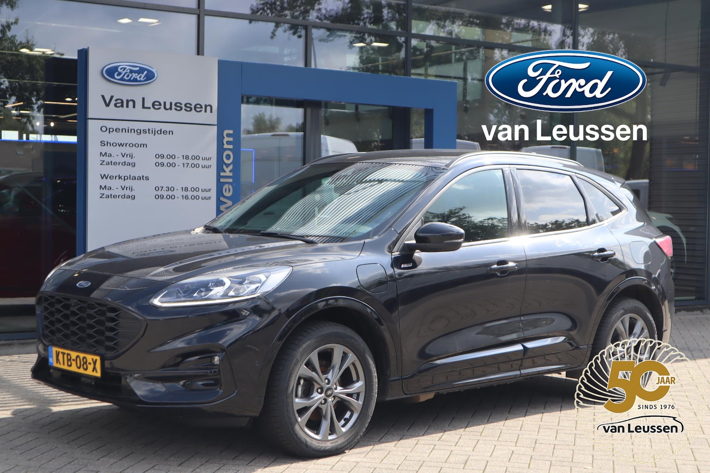 Ford Kuga - 2.5 PHEV ST-LINE-X STOEL/VOORRUITVERW. B&O EL-ACHTERKLEP BLIND-SPOT KEYLESS - AutoWereld.nl