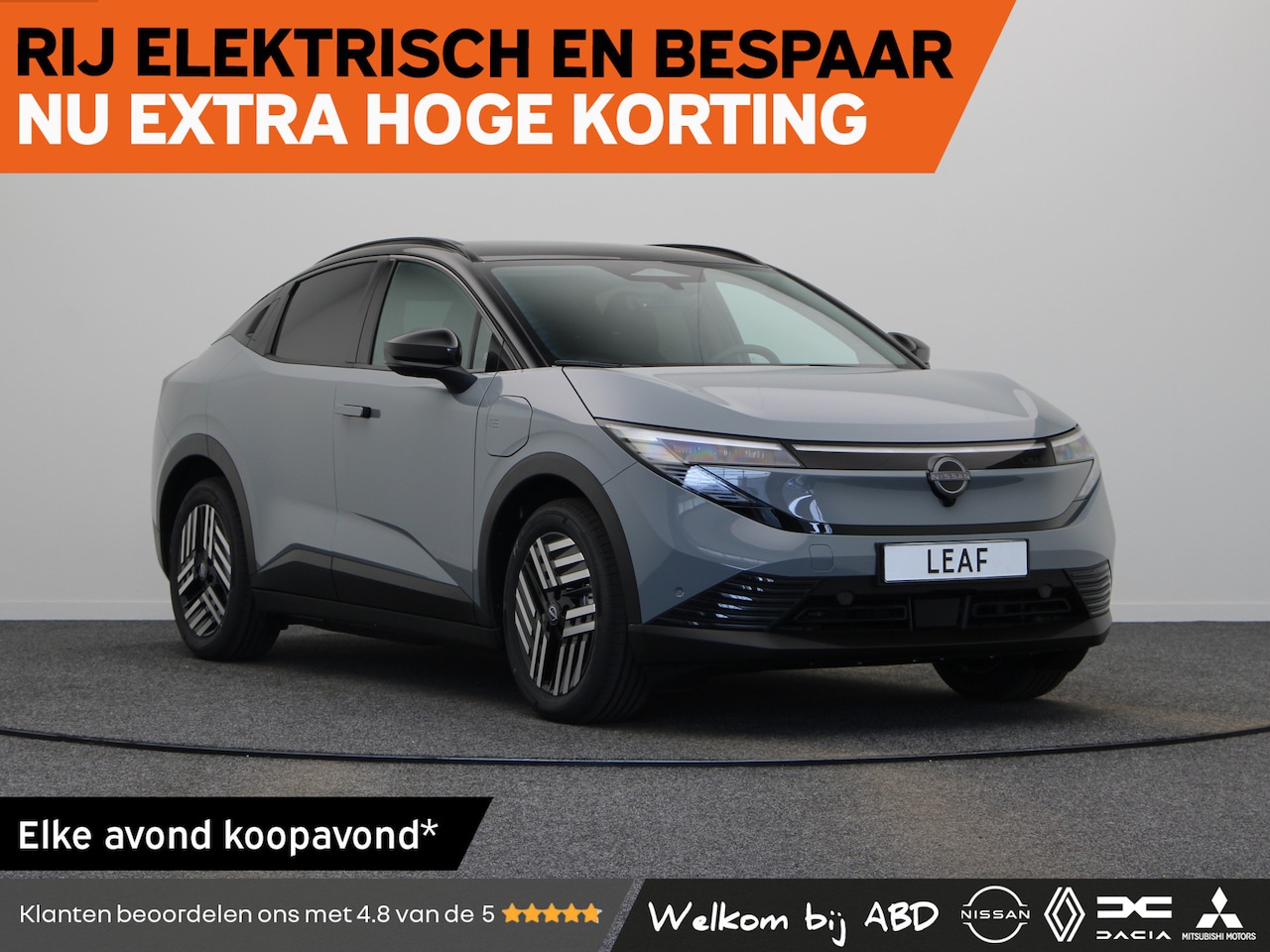 Nissan LEAF - Advance 75 kWh | 18" lichtmetalen velgen met diamond cut | 3D-signatuur achterlichten en e - AutoWereld.nl