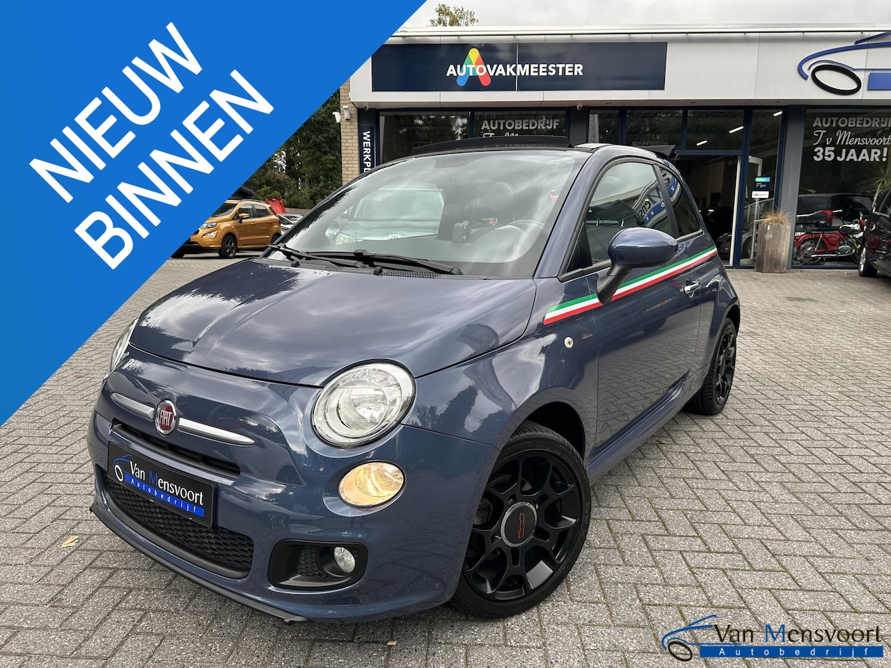 Fiat 500 C - 1.2 500S Sport|Leder|Sportstoelen|Bluetooth|Parksensor - AutoWereld.nl