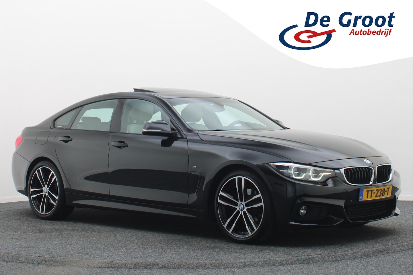 BMW 4-serie Gran Coupé - 420i High Executive Leer, Panoramadak, Cruise, Verwarmd Stuurwiel, Bluetooth, Navigatie, L - AutoWereld.nl