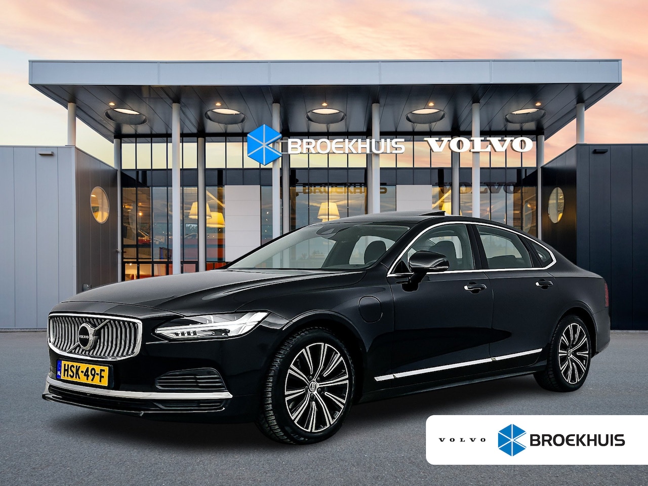 Volvo S90 - T8 Recharge Inscription | 18" | Schuifdak | Head-up | Leder Dashboard | Elektr. verst. Sto - AutoWereld.nl