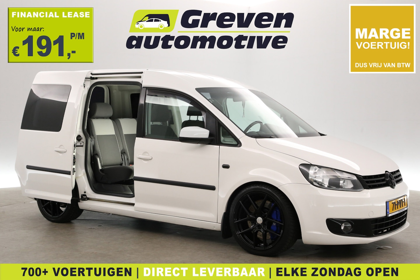 Volkswagen Caddy - 1.2 TSI | Dubbele Cabine | 5 Zits | Marge | Benzine | Airco | Cruise | 2xSchuifdeur | Carp - AutoWereld.nl