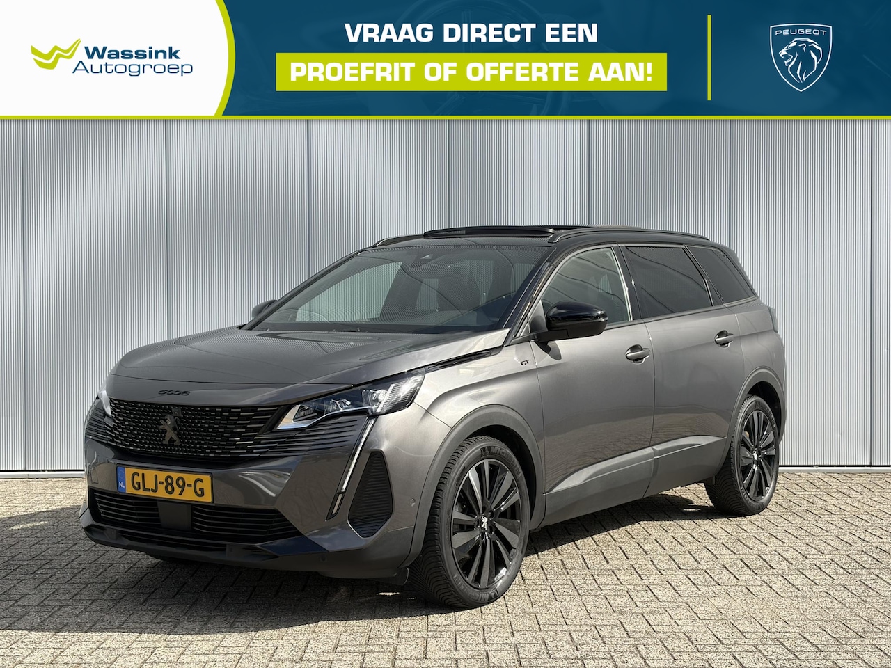 Peugeot 5008 - 1.2 Hybrid 136 GT | Navigatie | Glazen schuif -kantel dak | Massagestoelen | Stoelverwarmi - AutoWereld.nl