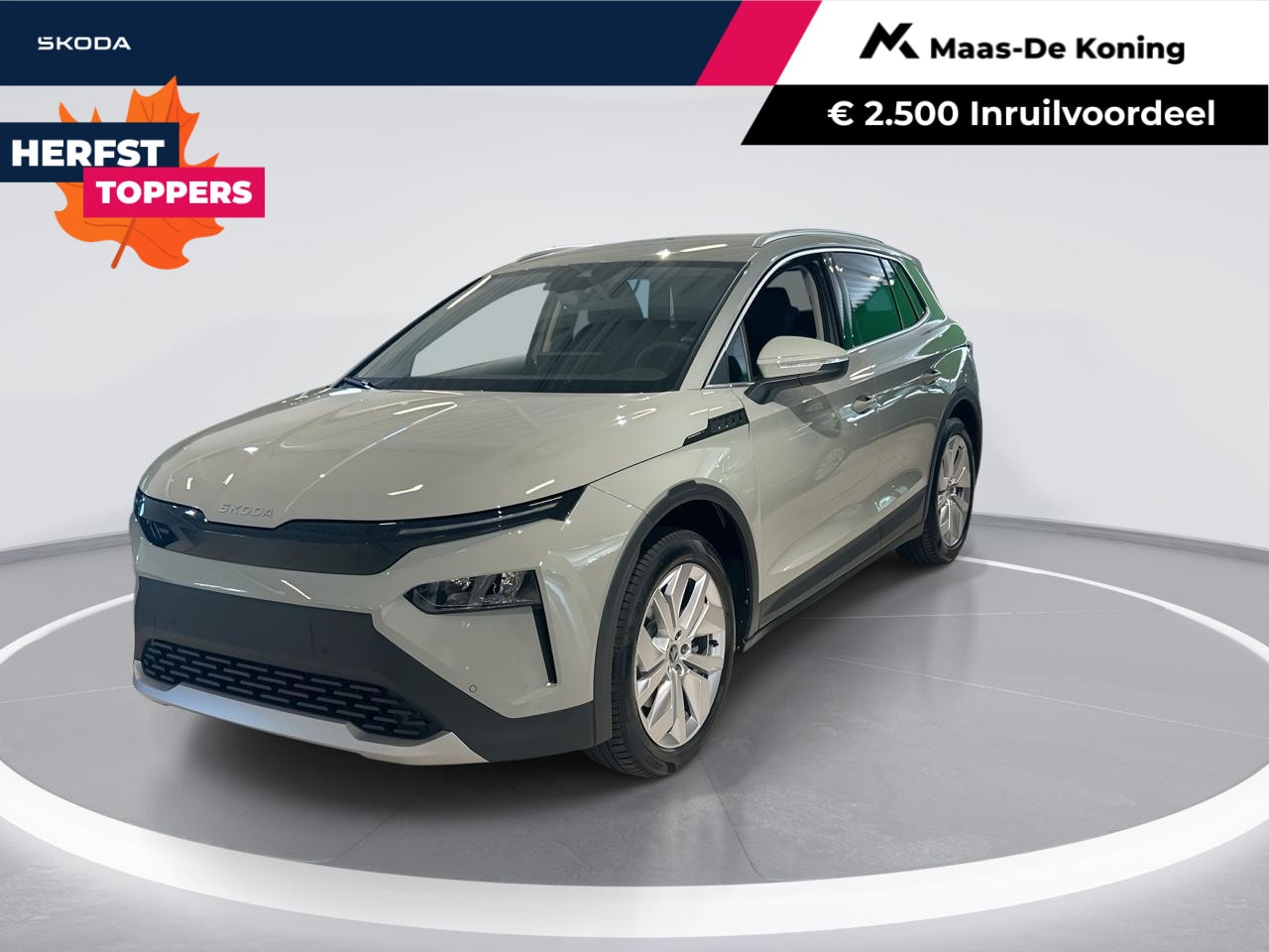Skoda Elroq - 60 Business Edition | Wegklapbare Trekhaak | Timiano Green | 2500,- inruilvoordeel!! - AutoWereld.nl