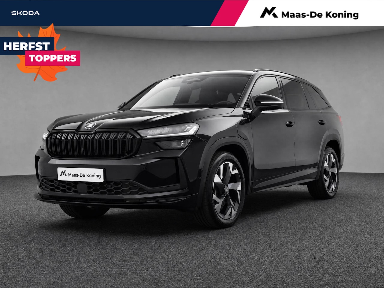 Skoda Kodiaq - Sportline Business 1.5 TSI PHEV 150 kW / 204 PK | Black Magic | 19'' tirsuli aero velgen | - AutoWereld.nl