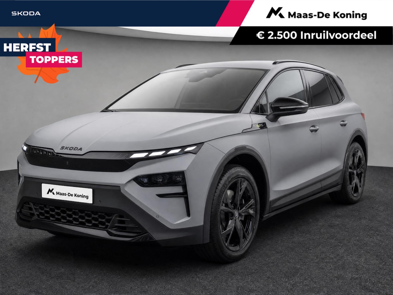 Skoda Elroq - RS MATT Graphite Grey | Drive Pakket | Trekhaak | Advanced Pakket | 2500,- inruilvoordeel! - AutoWereld.nl