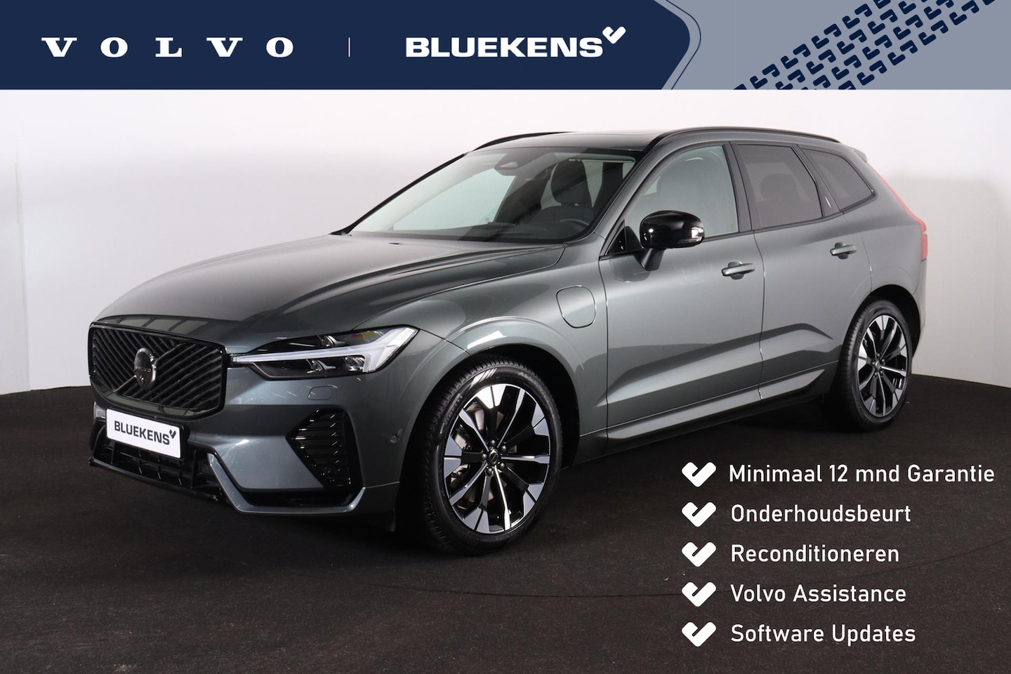 Volvo XC60 - T6 Recharge AWD Ultra Dark - Panorama/schuifdak - Luchtvering - IntelliSafe Assist & Surro - AutoWereld.nl