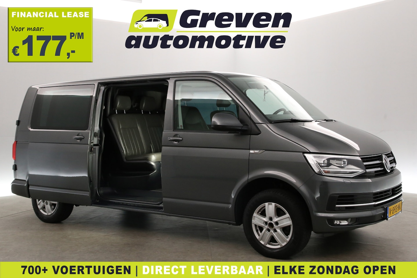 Volkswagen Transporter - 2.0 TDI L2H1 150PK | Dubbele Cabine | Automaat | Airco | Cruise | Trekhaak | Navi | Parkee - AutoWereld.nl