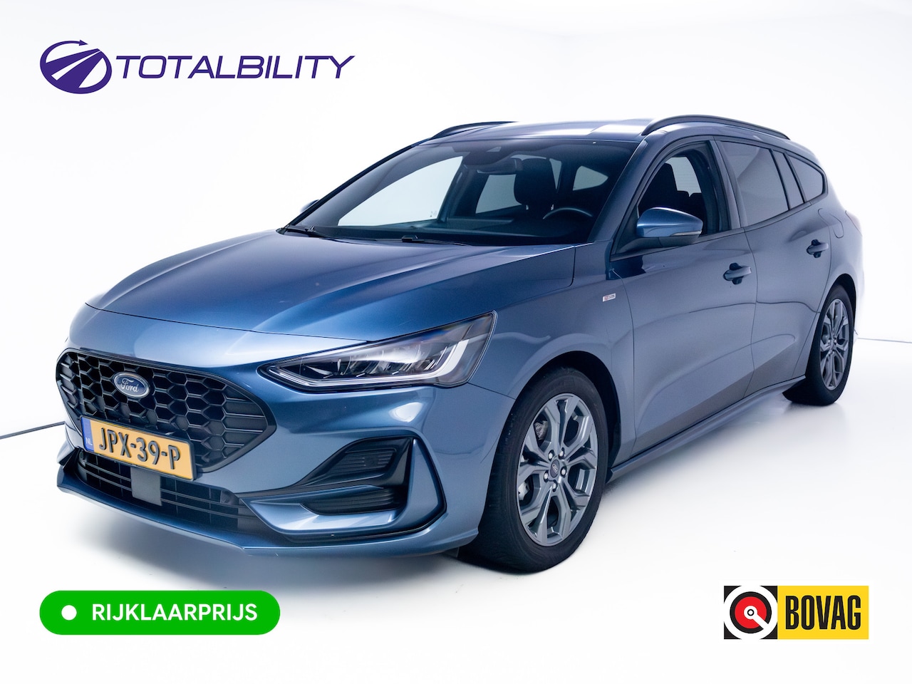 Ford Focus Wagon - 1.0 EcoBoost Hybrid ST Line 126 PK | Stoel-, Stuur-, en voorruitverwarming | Privacy Glass - AutoWereld.nl
