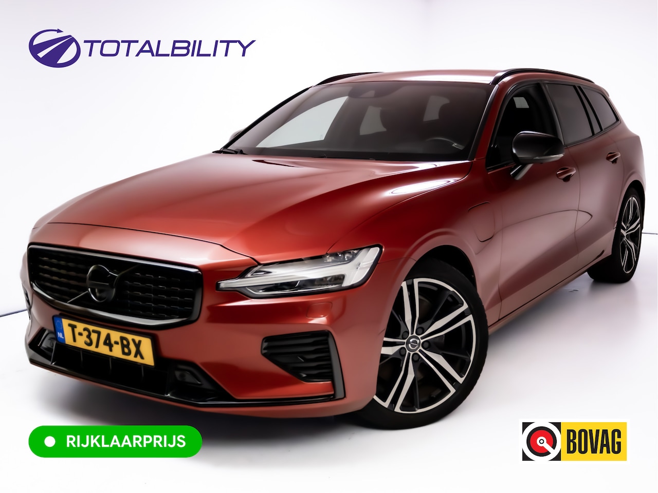 Volvo V60 - 2.0 T8 Twin Engine AWD R-Design | Stoel-, Stuur- & Achterbank verw. | Elec. trekhaak | 360 - AutoWereld.nl