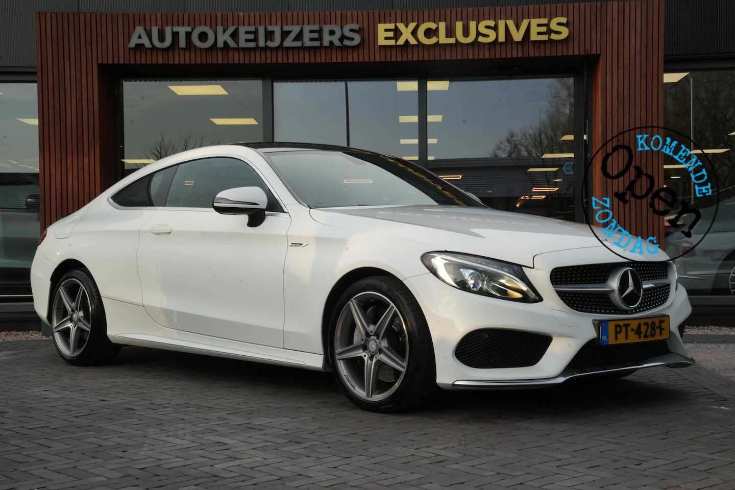 Mercedes-Benz C-klasse Coupé - 300 Prestige AMG Leer/Alcantara Stoelverw. Cruise Clima Navi 18''LM - AutoWereld.nl