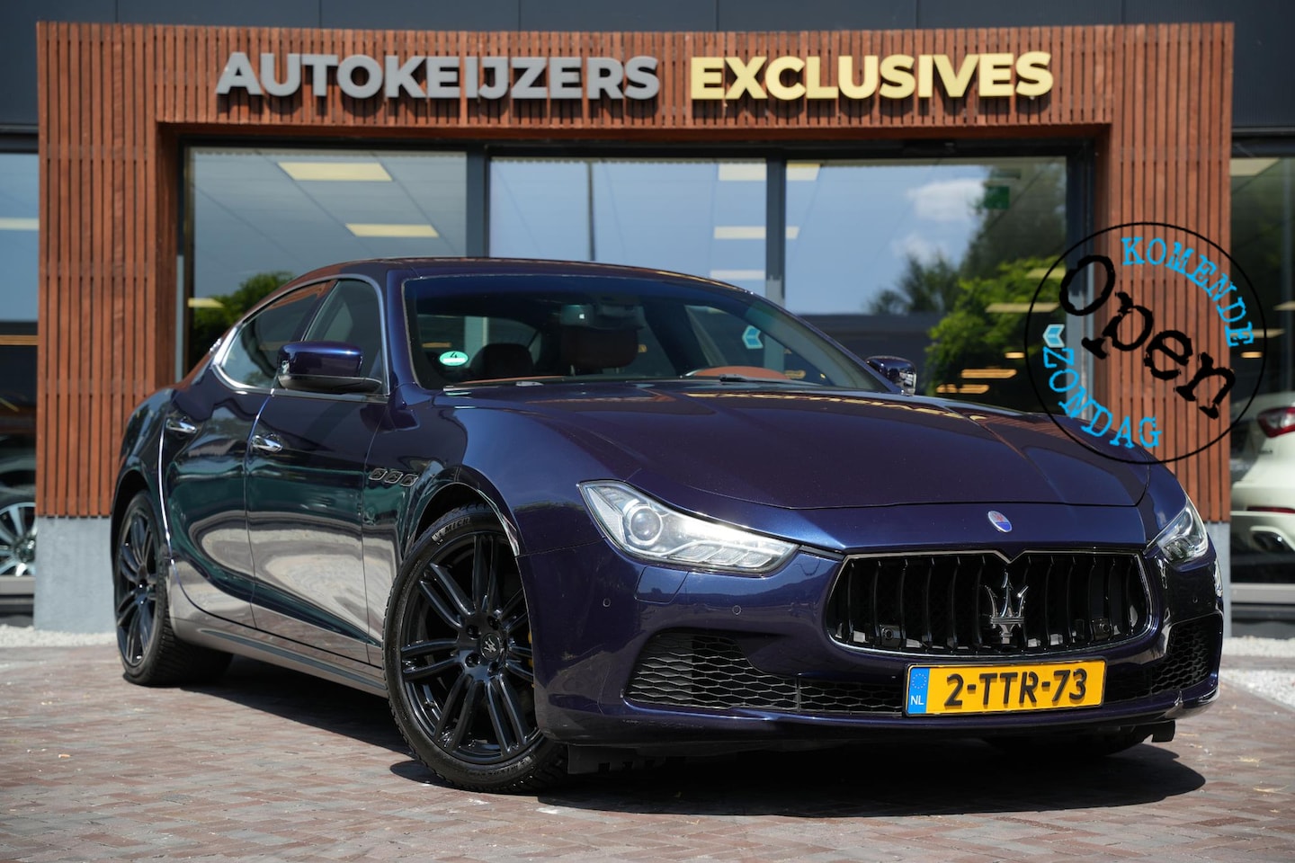 Maserati Ghibli - 3.0 V6 D Luxe Leder Stoelvent. Navi Memory Metallic Camera 20”LM - AutoWereld.nl