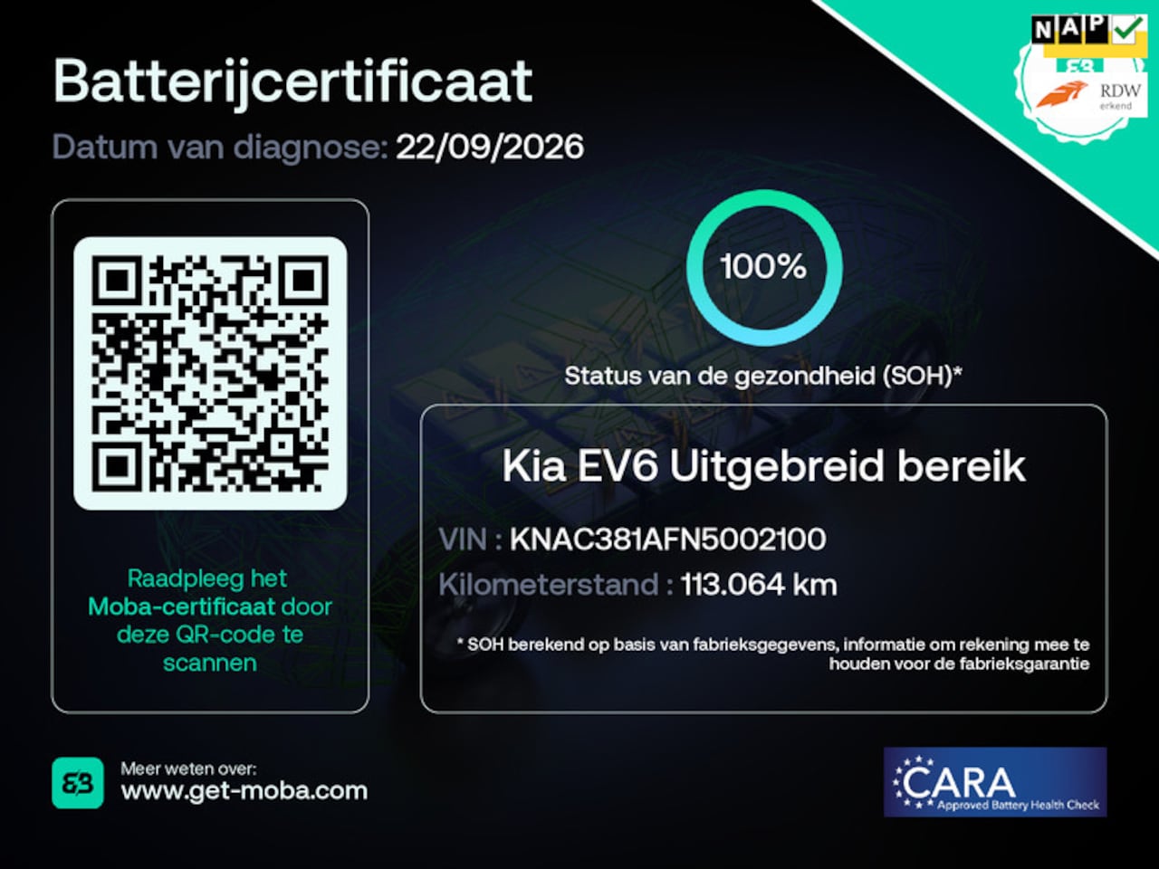 Kia EV6 - Plus 77.4 kWh SOH 100% Trekhaak 1e EIG NL-Auto Rijklaarprijs! - AutoWereld.nl