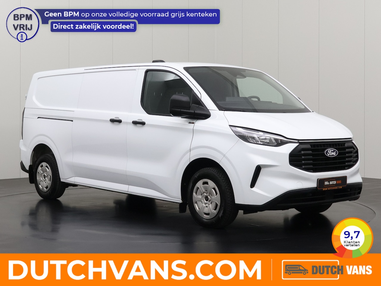 Ford Transit Custom - 2.0TDCi 136PK Lang Business digital | Leder | Multimedia | Camera | 3-Zits | Achterdeuren - AutoWereld.nl