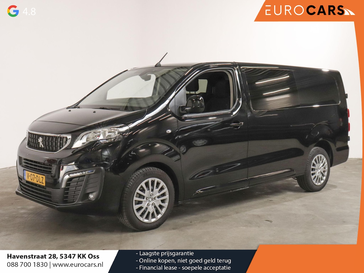 Peugeot Expert - 180pk Long L3H1 Premium Dubbele Cabine Automaat 6p Navigatie Airco Bluetooth LM Velgen Loo - AutoWereld.nl