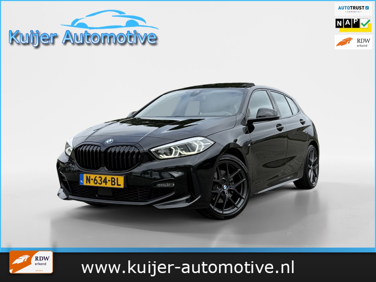 BMW 1-serie - 118i M-Sport Automaat / Pano / Leder - AutoWereld.nl