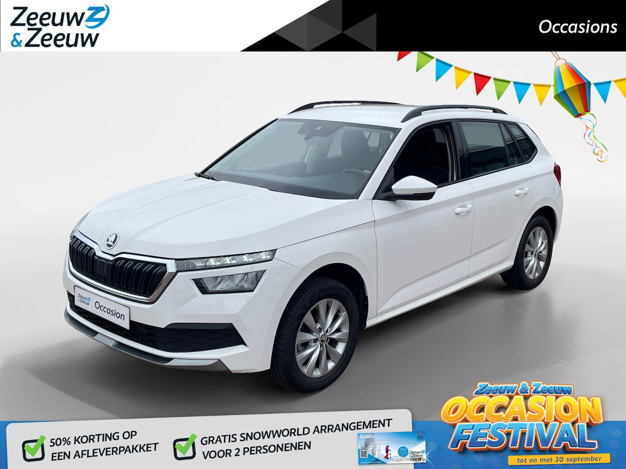 Skoda Kamiq - 1.0 TSI Active *Navi via Carplay*Parkeersensoren*Cruise Control*Airco*LM.Velgen*Leuke auto - AutoWereld.nl