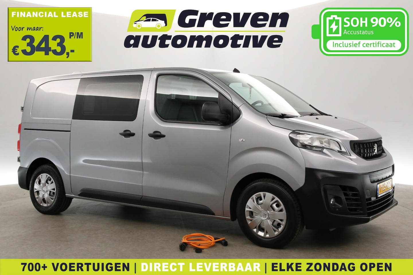 Opel Vivaro-e - Peugeot E-Expert 75 kWh L2H1 Long Range | Snelladen | SOH 90% | Airco | Cruise | Camera | - AutoWereld.nl