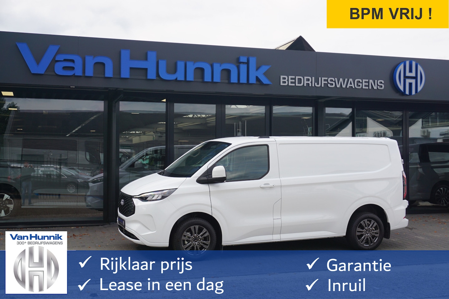 Ford Transit Custom - 320S 218PK 71KWH Limited Elektrisch AUT BPM VRIJ!! Apple CP / Android A, LED, 17" LM!! NR. - AutoWereld.nl