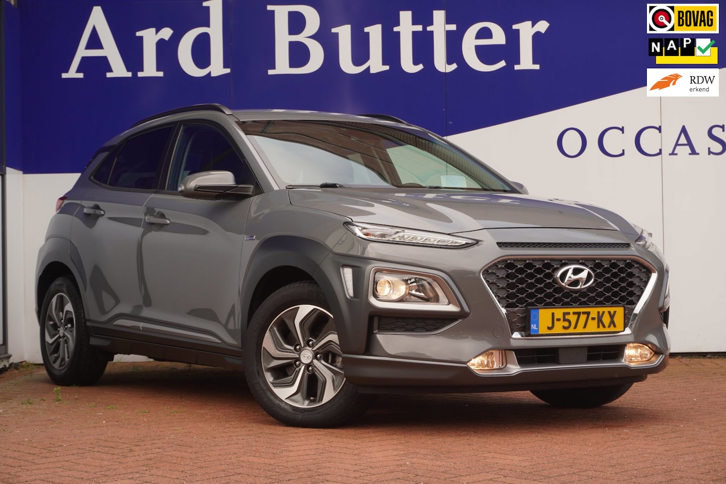 Hyundai Kona - 1.6 GDI HEV Fashion+Ecc+Navigatie+Camera+Cruise = ORIG/NL/TOP-KLEUR ! - AutoWereld.nl