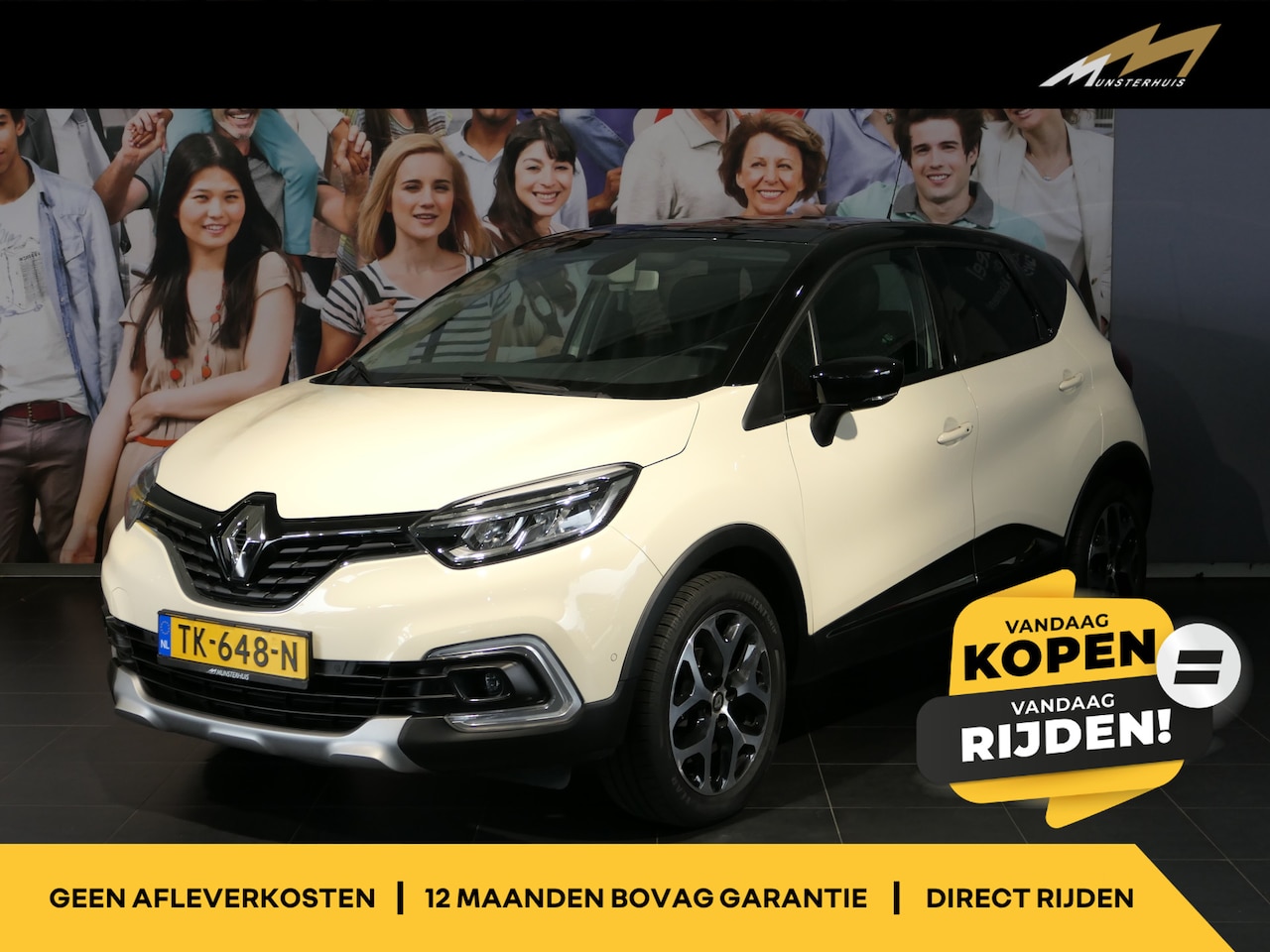Renault Captur - 0.9 TCe Intens *Dealer onderhouden!* - Parkeerassistent - Camera - Dodehoek - Sensor V+A - AutoWereld.nl