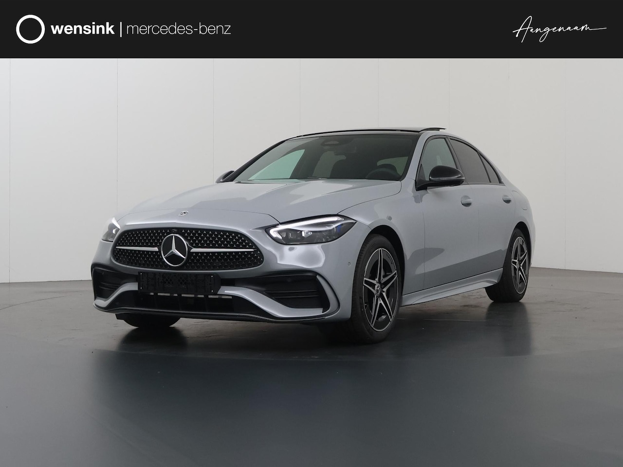 Mercedes-Benz C-klasse - 300e Business Solution AMG | Trekhaak | Burmester | 360° camera | Panoramaschuifdak | Nigh - AutoWereld.nl