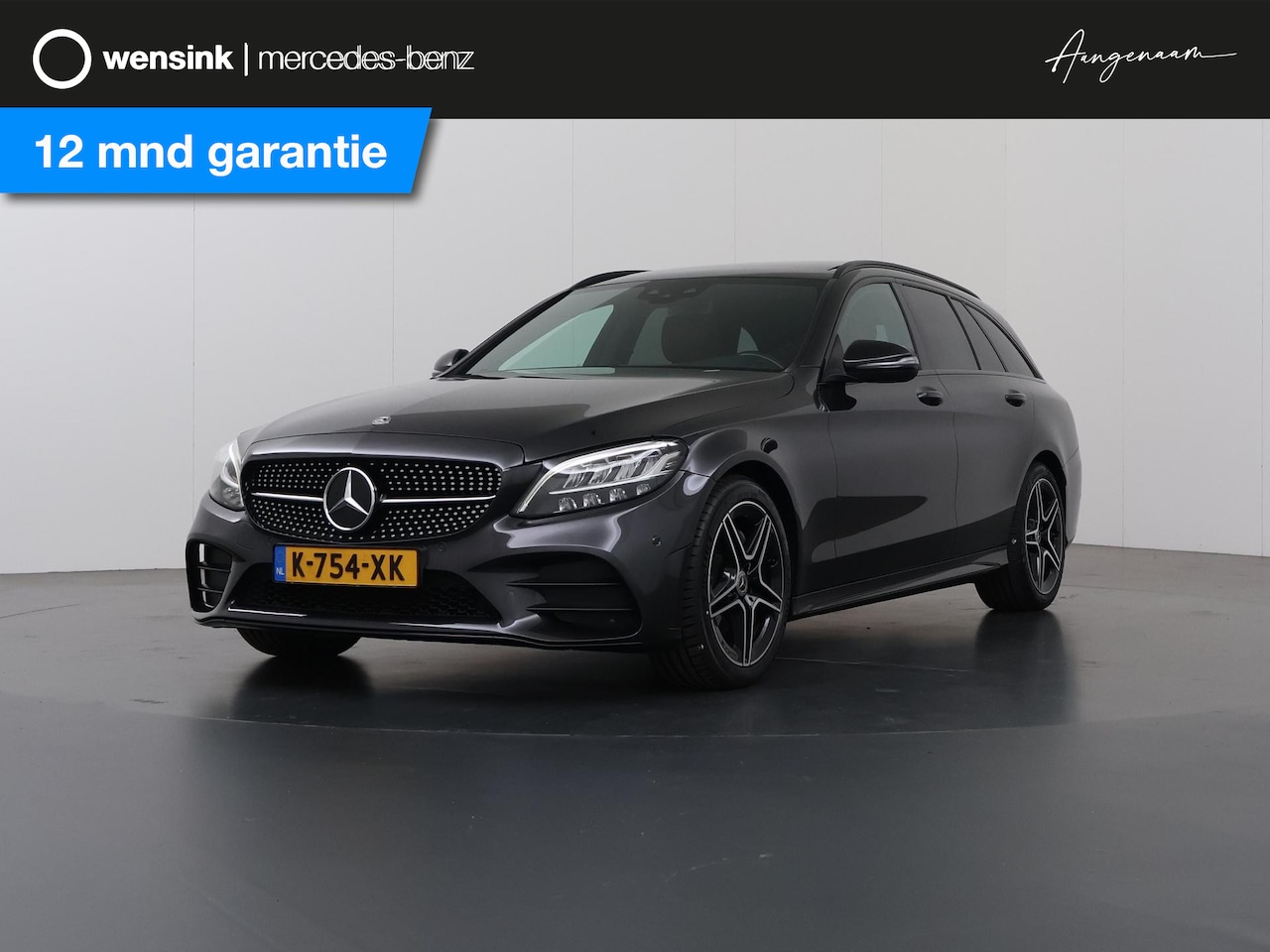 Mercedes-Benz C-klasse Estate - 180 Business Solution AMG | Panoramadak | Night pakket | Trekhaak | Zadelbruin interieur | - AutoWereld.nl