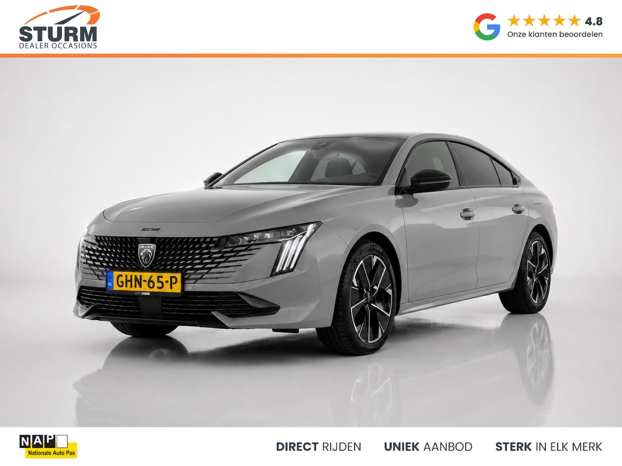Peugeot 508 - 1.6 HYbrid 180 GT NL-Auto, Nieuwstaat incl. Afneembare Trekhaak! - AutoWereld.nl