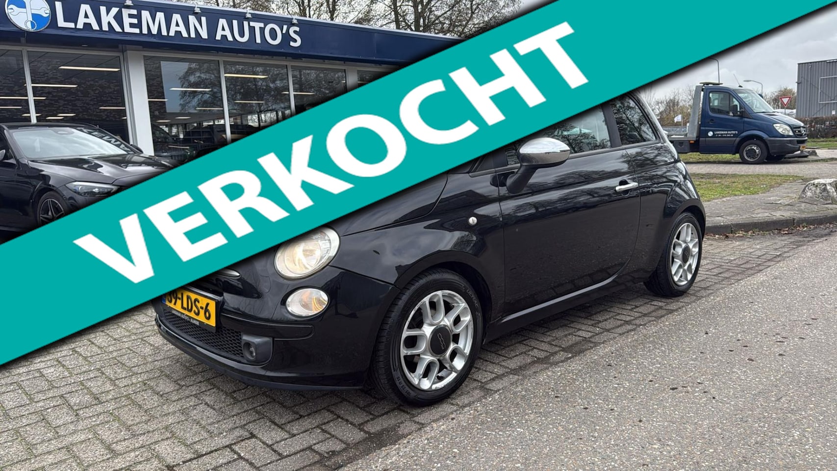 Fiat 500 - 1.2 Sport AUTOMAAT Blackline Huurkoop Inruil APK Garantie - AutoWereld.nl