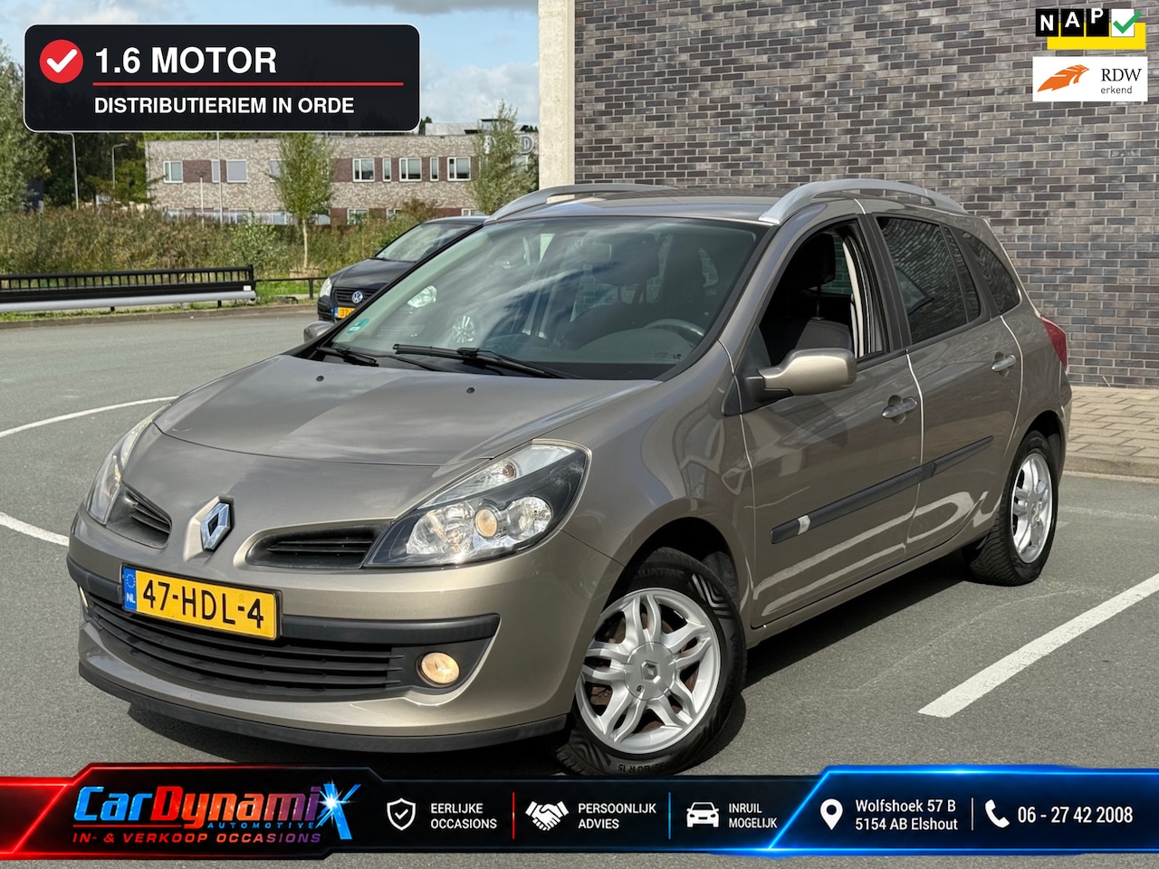 Renault Clio Estate - 1.6-16V Dynamique | Airco | Nieuwe APK | Historie Aanwzg - AutoWereld.nl