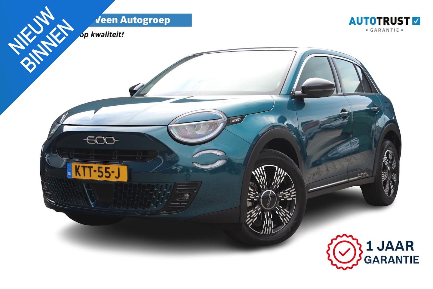 Fiat 600 - 1.2 Hybrid Urban | Incl. 12 maanden garantie | Cruise | Airco | Lane assist | Apple Carpla - AutoWereld.nl