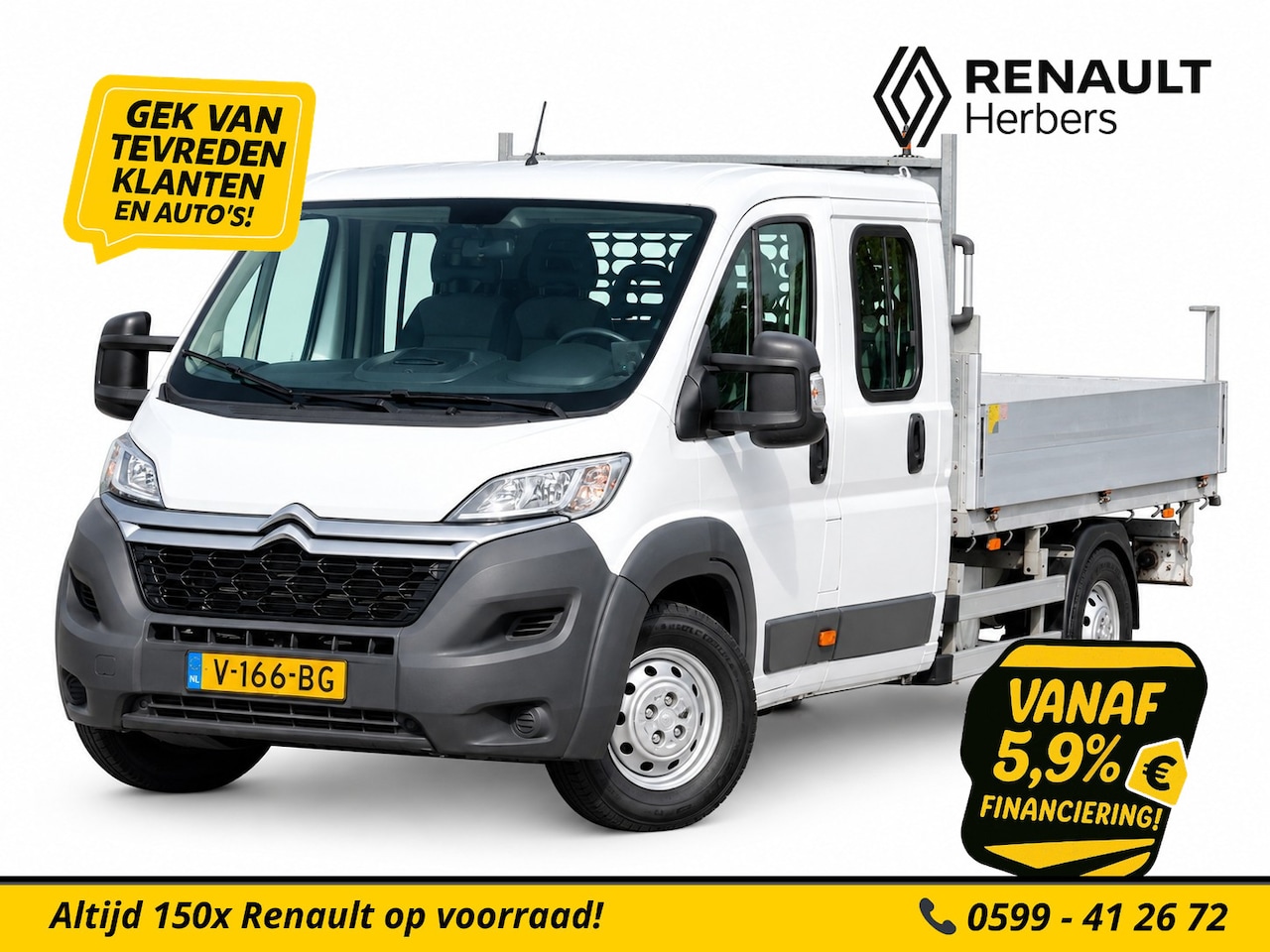 Citroën Jumper - 35 2.2 HDI L4 Zwaar DC 7PERS / TREKHAAK / BLUETOOTH / AIRCO - AutoWereld.nl