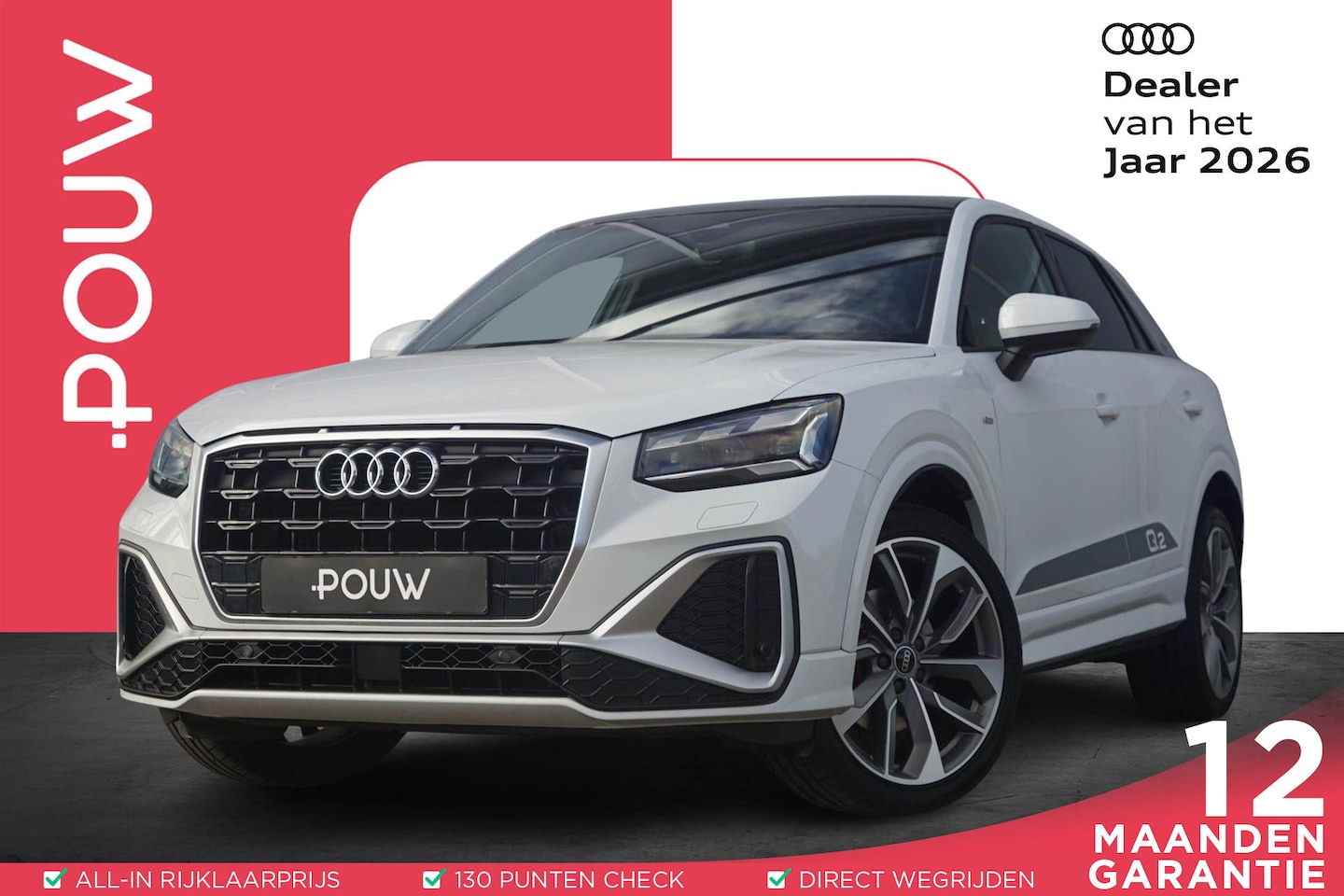 Audi Q2 - 35 TFSI 150pk S-tronic Edition One | Panoramadak | Camera | B&O | Keyless | PDC V/A | Smar - AutoWereld.nl