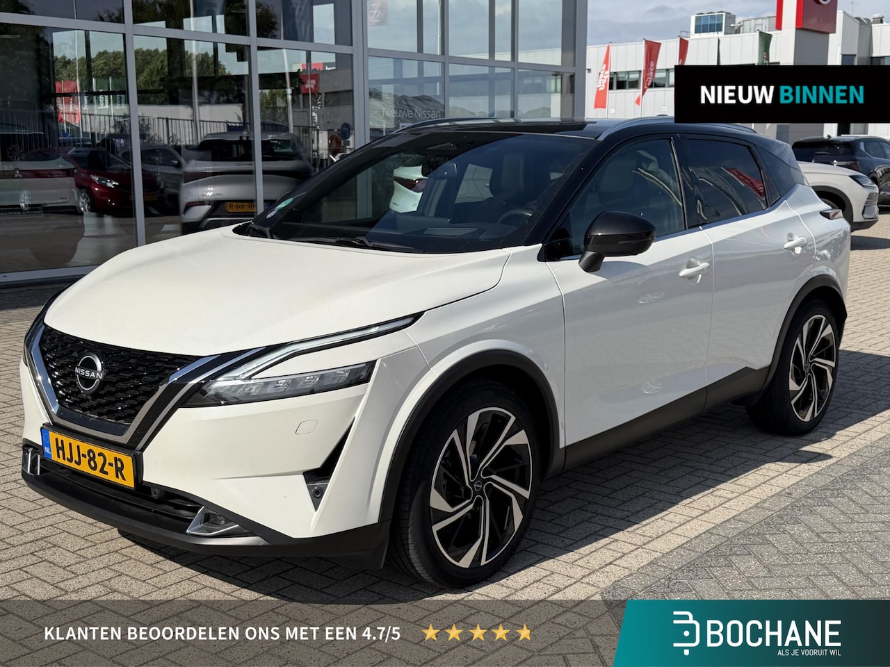 Nissan Qashqai - 1.3 MHEV Xtronic Tekna Plus | BOSE | Leder | Panoramadak | 360° camera | Head-Up Display | - AutoWereld.nl