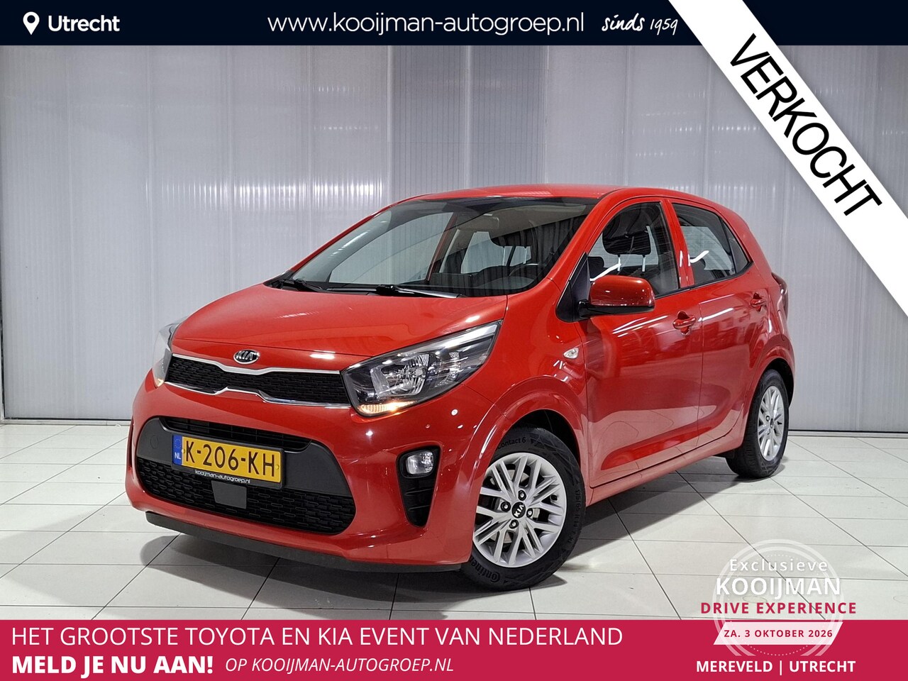 Kia Picanto - 1.0 DPi DynamicLine LM velgen, Navigatie, tot 10 jaar garantie* - AutoWereld.nl