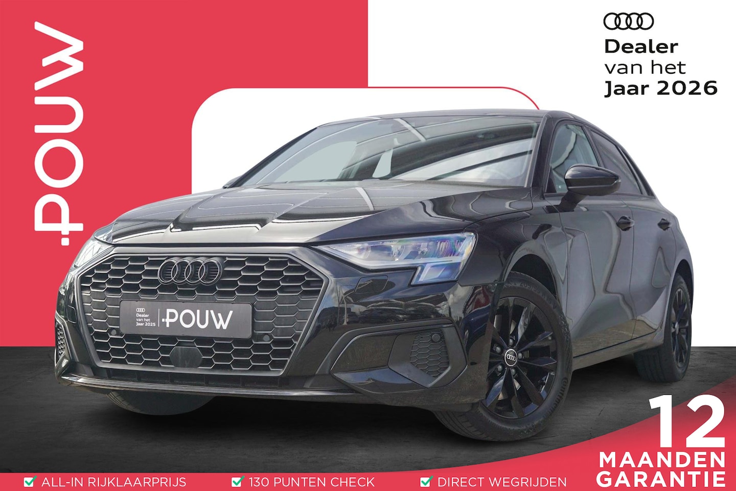 Audi A3 Sportback - 30 TFSI 110pk S-tronic MHEV Pro Line | Smartphone Interface | Optiek Zwart | PDC | Cruise - AutoWereld.nl