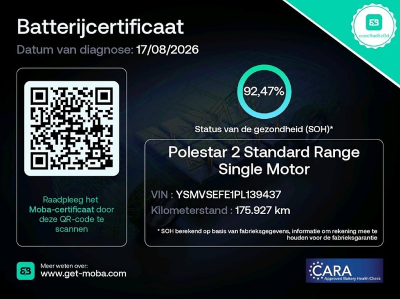 Polestar 2 - Standard Range Single Motor 69kWh Plus Pack -PANO- - AutoWereld.nl