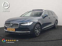 Volvo V90 - T8 AWD Ultimate Bright LONG RANGE PHEV 350pk | Trekhaak Af Fabriek | Panodak | Adaptive Cr