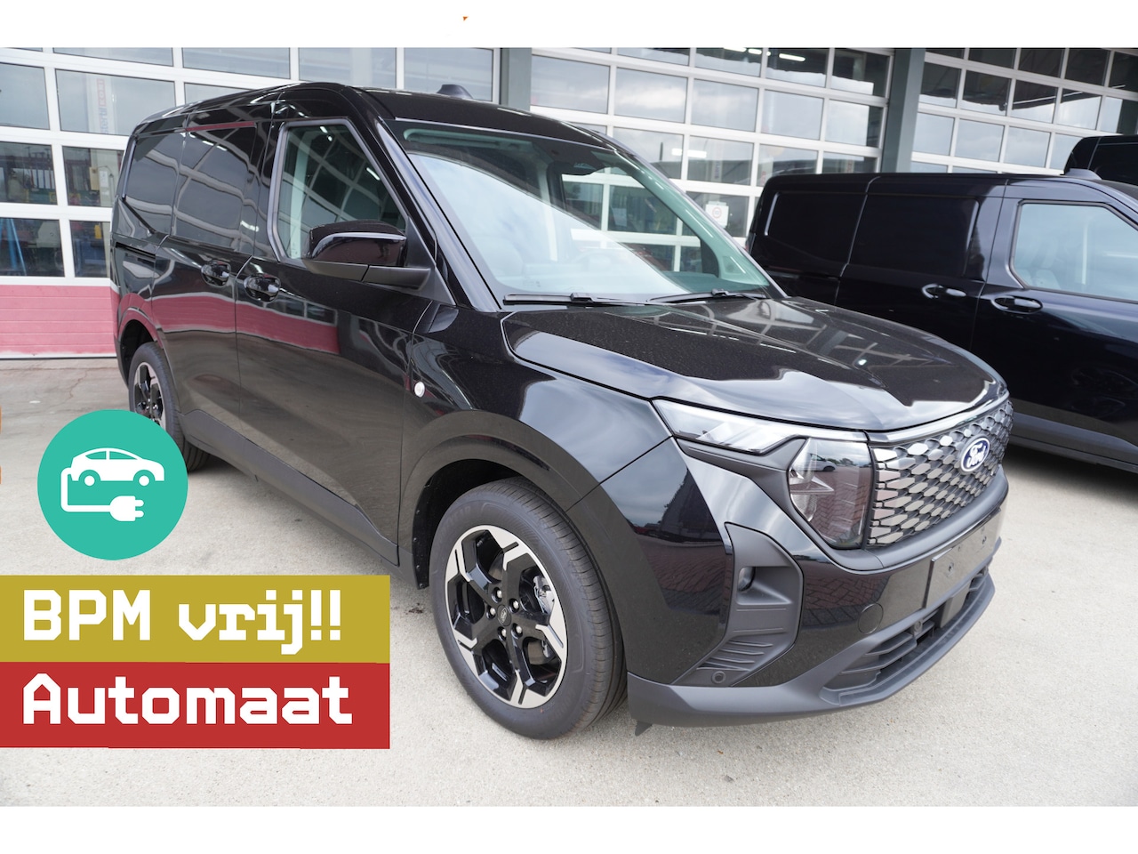 Ford Transit Courier - E-Transit Limited 44 kWh 136PK Automaat nr. V008 | Airco | Cruise | Apple CP-Android | Tre - AutoWereld.nl