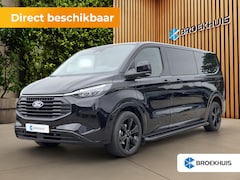 Ford Transit Custom - 320 2.5 PHEV L2H1 Limited Black Platinum Dubbel Cabine 19'inch Lichtmetalen Velgen | 360.