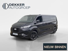 Ford Transit Custom - 320 2.5 PHEV L2H1 Black Platinum DC Dubbele cabine - Lederen bekleding - Sidebars - Stoelv