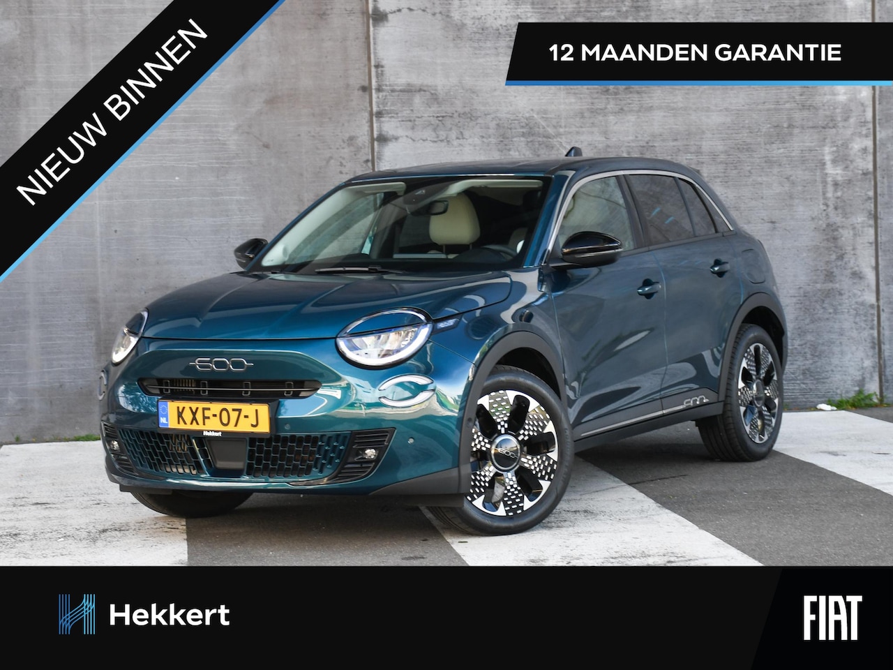 Fiat 600 - La Prima 1.2 Hybrid 110pk Automaat MASSAGE | DODE HOEK | 18''LM | CAMERA | DAB | STOELVERW - AutoWereld.nl